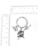 Alaska themed keychain. Includes State of Alaska, Kodiak Bear, and Humpback Whale chains. Alaskan Outdoors Key Ring Identifier.